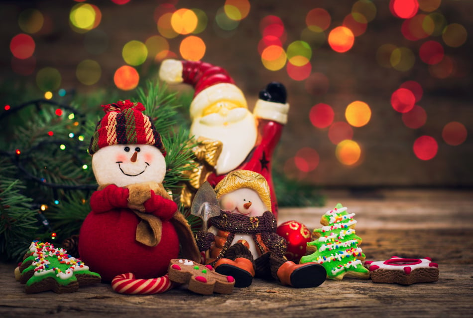 Christmas decoration - Snowman and Christmas cookies