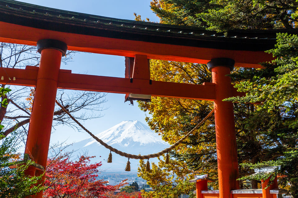 Mount Fuji and Chureito Pagoda